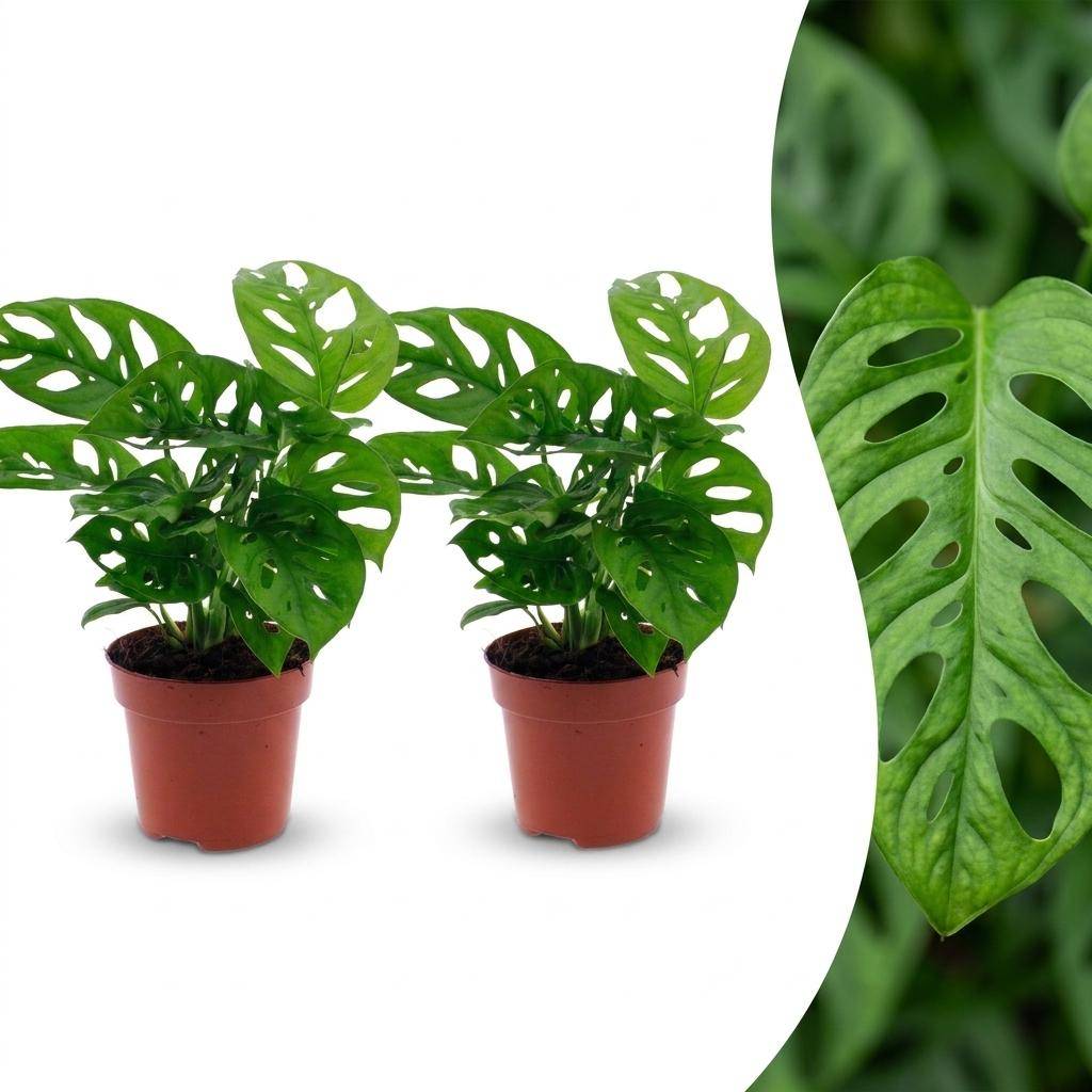 Monstera adansonii - lot de 2 - Ø12cm - ↕25cm - Plantes d’intérieur - Image 1