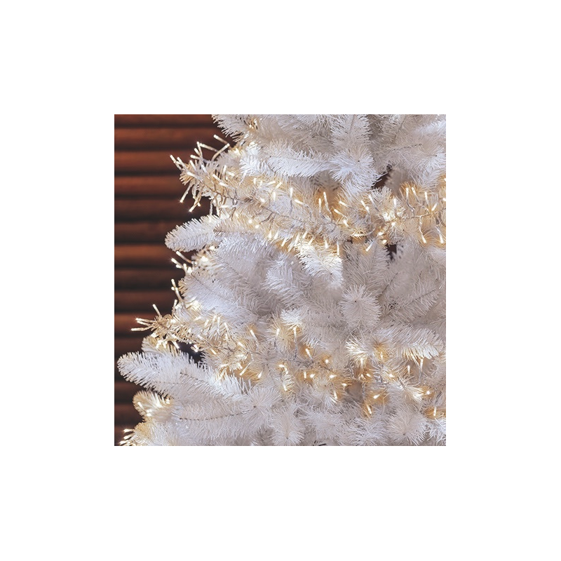 Lotti - Guirlande Boa 12cm 15m 1500 miniLED blanc chaud fixe câble transparent Lotti - Imagen 10