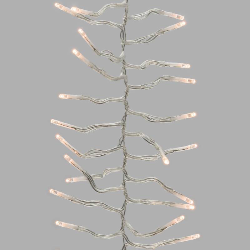 Lotti - Guirlande Boa 12cm 15m 1500 miniLED blanc chaud fixe câble transparent Lotti - Imagen 5