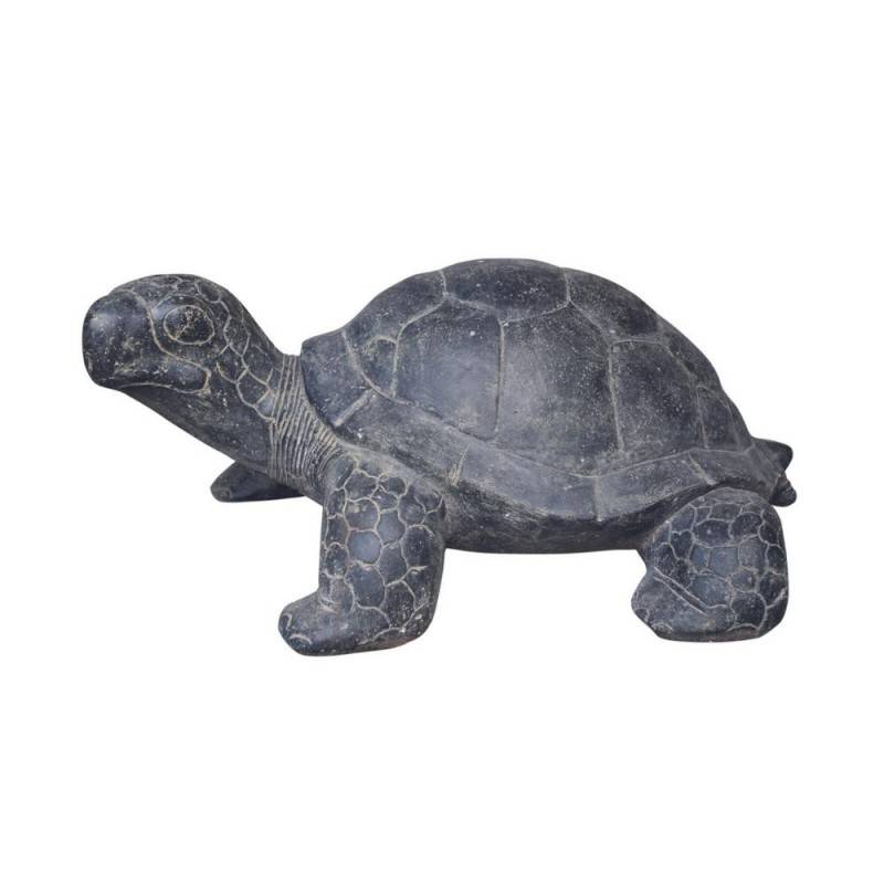 Jardinex - Statue jardin tortue L. 62 cm - Gris anthracite 25 cm - Jardinex - Imagen 1