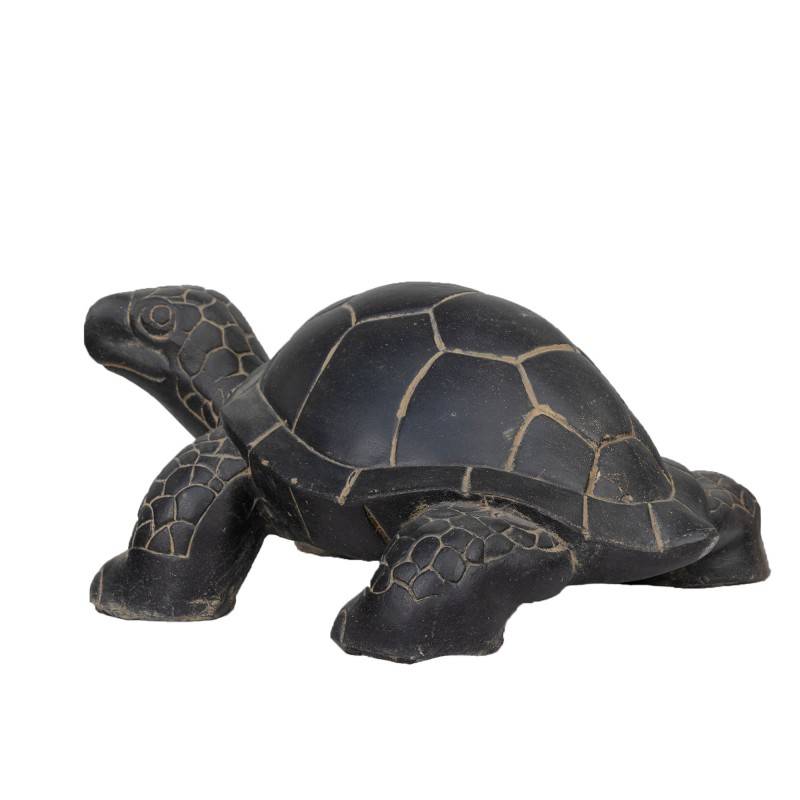Jardinex - Statue jardin tortue L. 62 cm - Gris anthracite 25 cm - Jardinex - Imagen 6