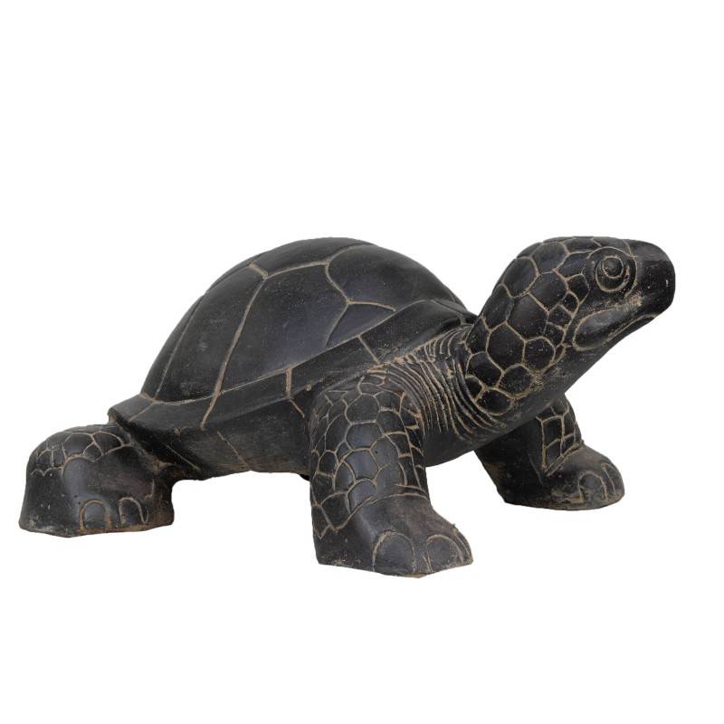 Jardinex - Statue jardin tortue L. 62 cm - Gris anthracite 25 cm - Jardinex - Imagen 10