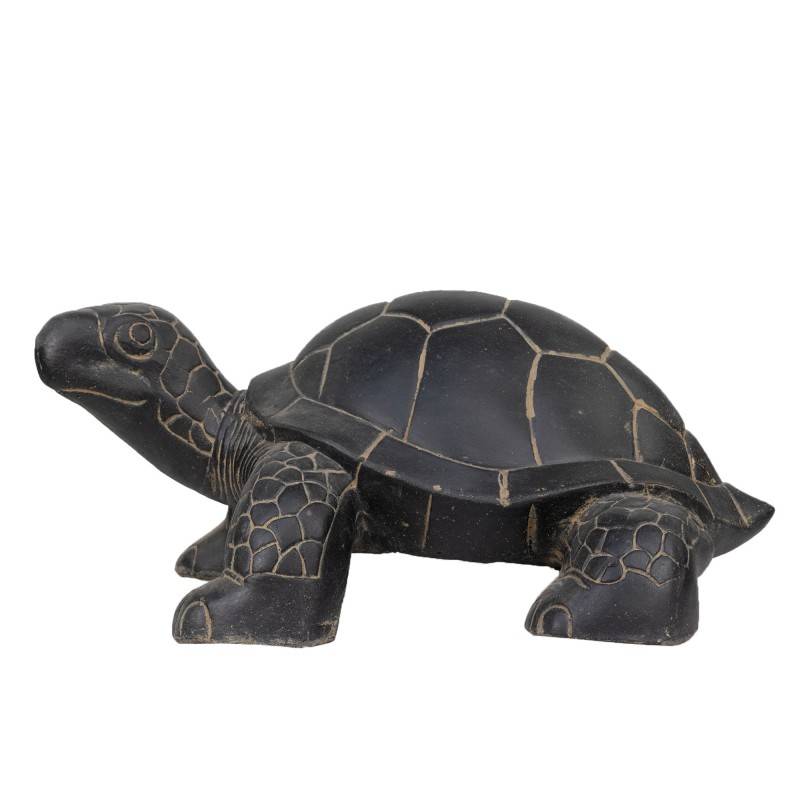 Jardinex - Statue jardin tortue L. 62 cm - Gris anthracite 25 cm - Jardinex - Imagen 5