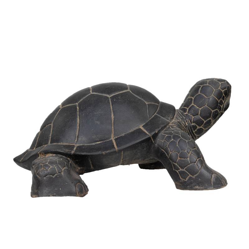 Jardinex - Statue jardin tortue L. 62 cm - Gris anthracite 25 cm - Jardinex - Imagen 9