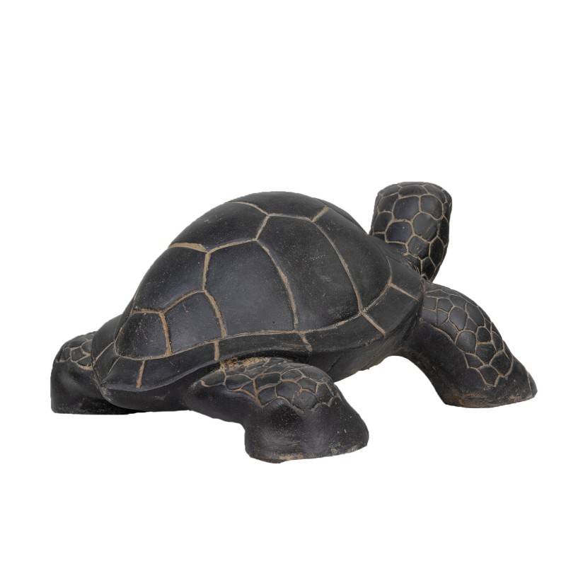 Jardinex - Statue jardin tortue L. 62 cm - Gris anthracite 25 cm - Jardinex - Imagen 8