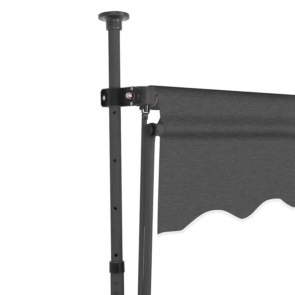 ComfortXL - Store Balcon LED Solaire sans Perçage Manuel Rétractable Anti-UV pour Fenêtre Anthracite 100x120 cm – ComfortXL Outdoor Living - Image 4