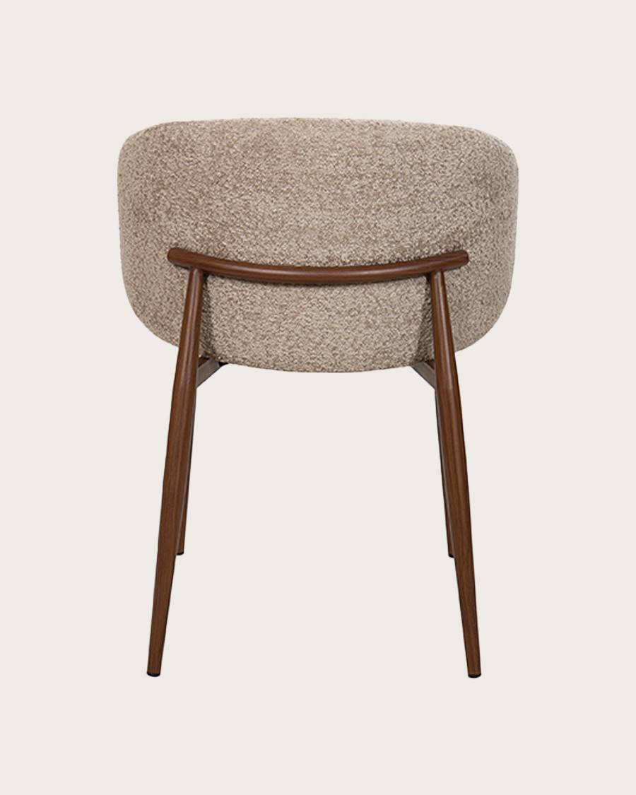 Vera - Chaise en tissu bouclette et pieds métal - UNIQKA - Imagen 6