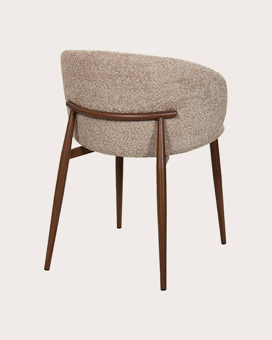 Vera - Chaise en tissu bouclette et pieds métal - UNIQKA - Imagen 5