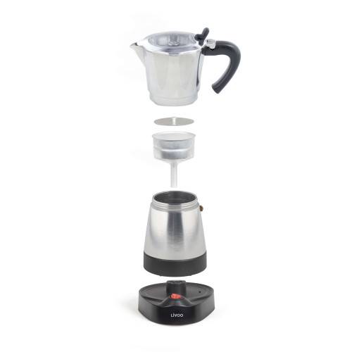 Livoo - Cafetière italienne électrique acier 6 tasses - Image 3