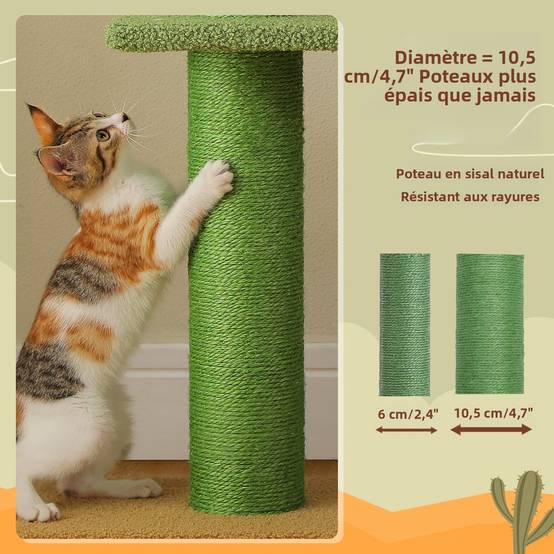 Arbre à Chat XXL du Sol au Plafond – 5 Niveaux, Tout Sisal PAWZ Road - Image 4