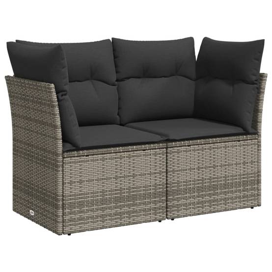 ComfortXL - Salon de jardin modulable 10 pcs résine tressée table à hauteur ajustable gris – ComfortXL Outdoor Living - Image 6