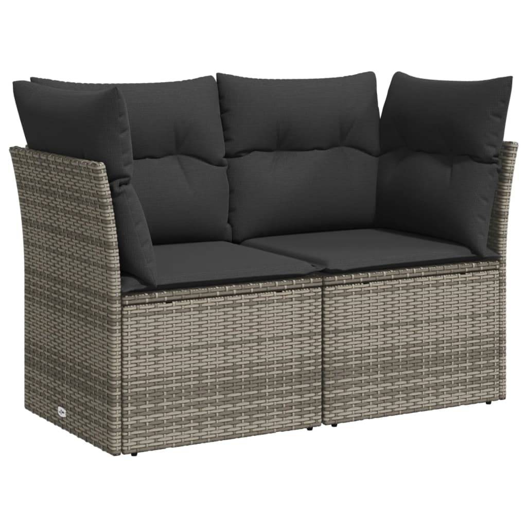 ComfortXL - Salon de jardin modulable 10 pcs résine tressée table à hauteur ajustable gris – ComfortXL Outdoor Living - Image 6
