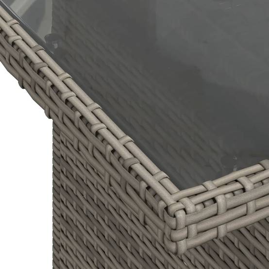 ComfortXL - Salon de jardin modulable 10 pcs résine tressée table à hauteur ajustable gris – ComfortXL Outdoor Living - Image 9