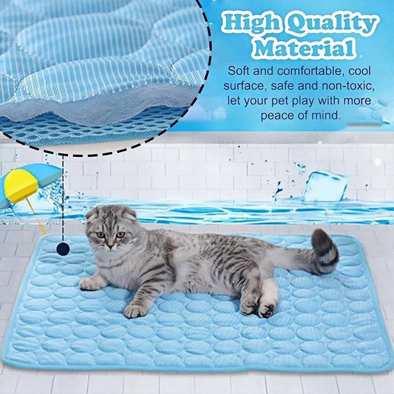 Tapis Rafraichissant 50*40CM pour Chiens et Chats Bleu-DtopbuyAge - Image 2