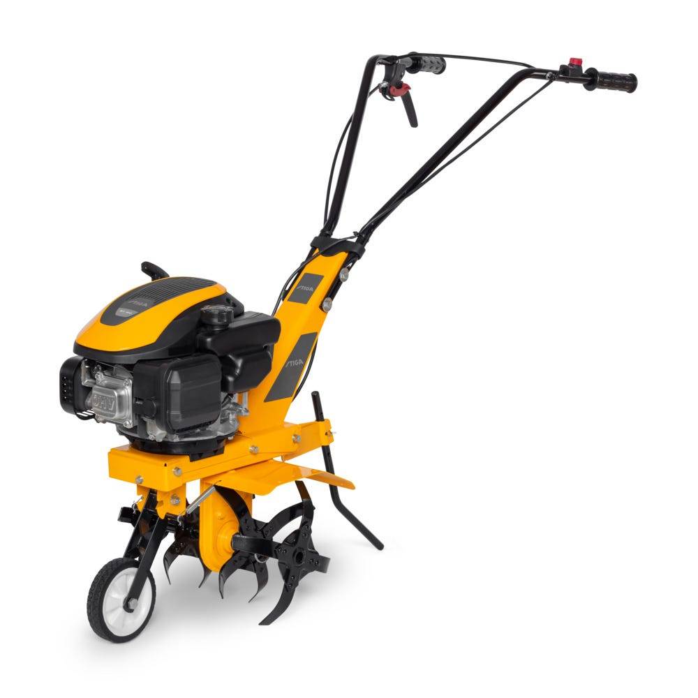 Stiga - Motobineuse thermique SRC 36 V, Moteur 123 cm³ (1,90 kW), Largeur 36 cm avec 4 rotors métalliques et roue avant de transport - STIGA - Image 3