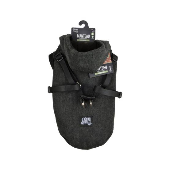 Love Story - Manteau Pour Chien "Tweed" 40cm Anthracite - Image 8