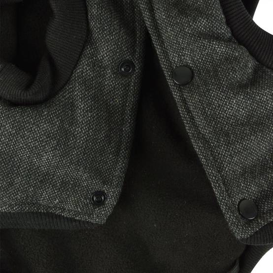 Love Story - Manteau Pour Chien "Tweed" 40cm Anthracite - Image 2