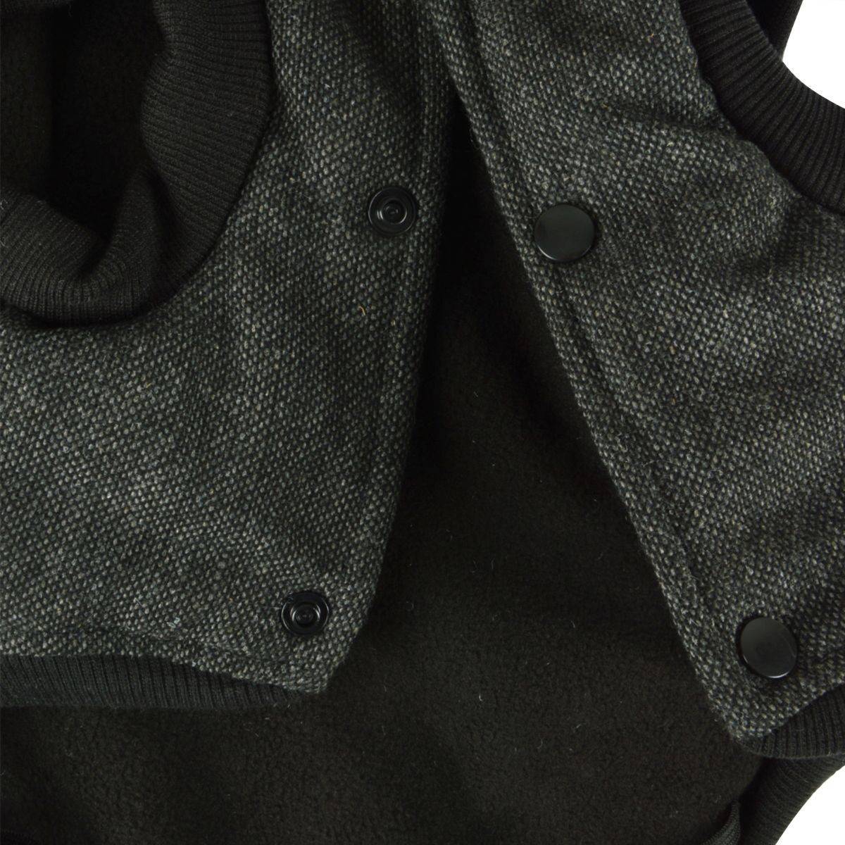 Love Story - Manteau Pour Chien "Tweed" 40cm Anthracite - Image 2