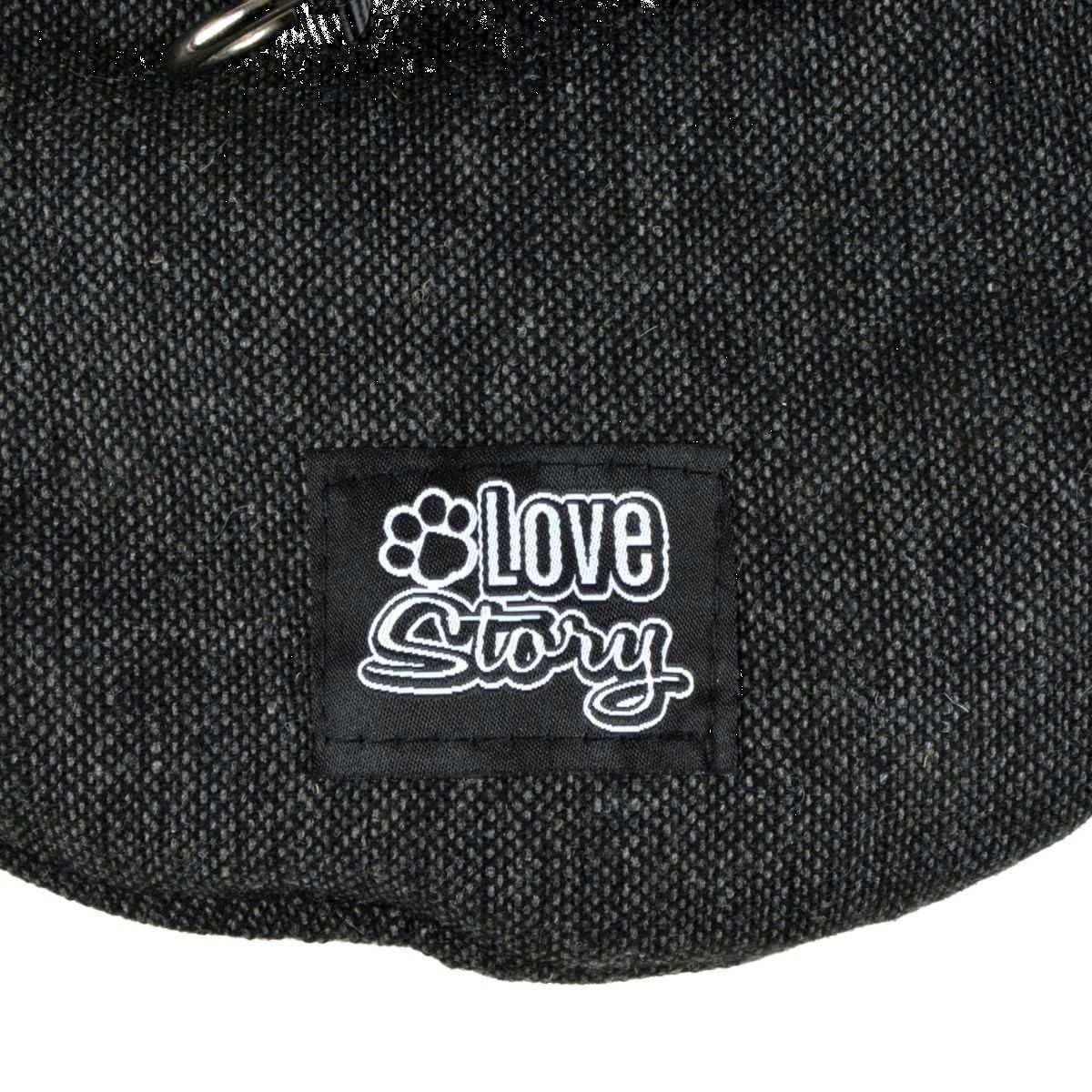 Love Story - Manteau Pour Chien "Tweed" 40cm Anthracite - Image 7