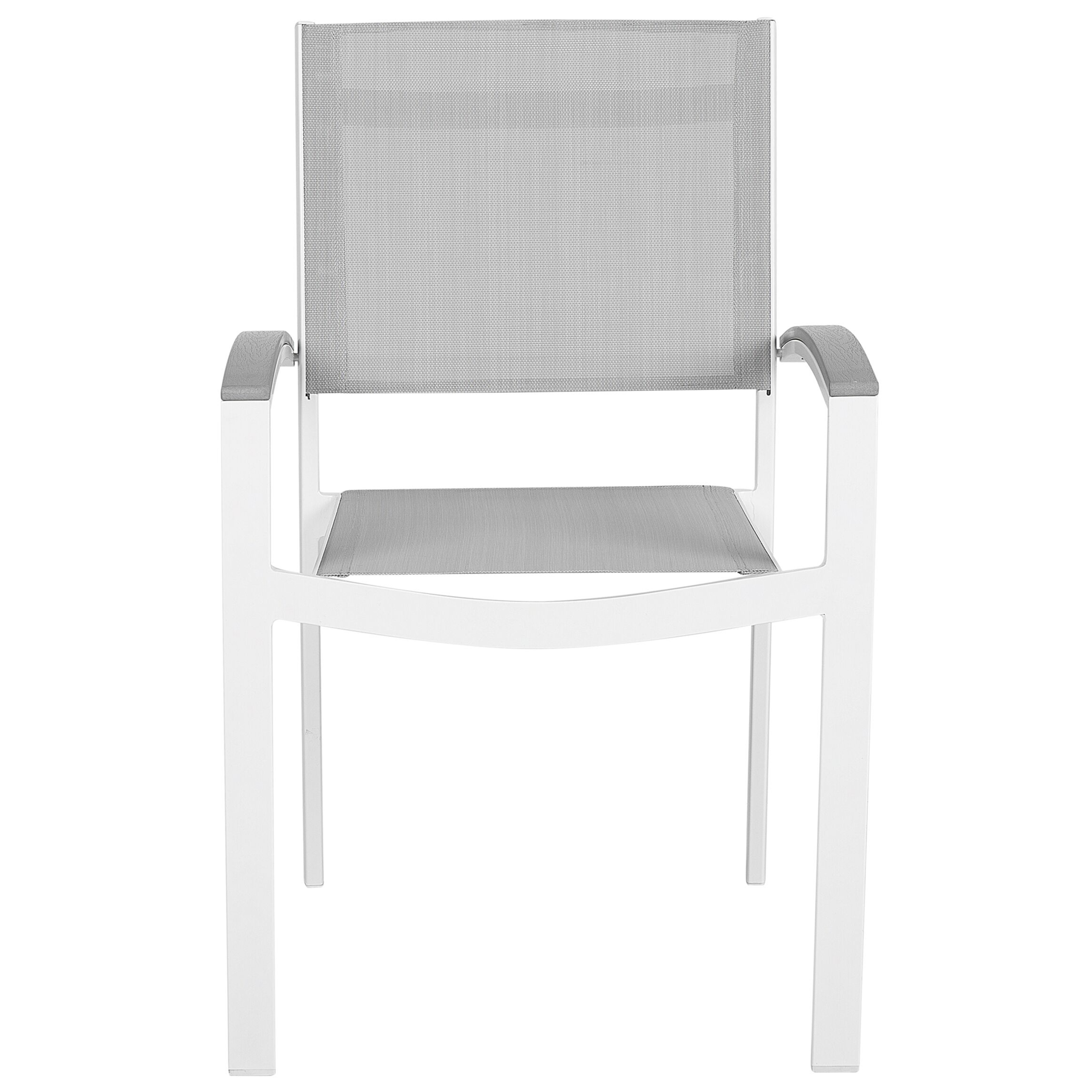 Beliani - Chaise de jardin Aluminium Gris PERETA - 46x50x86- Beliani - Image 5
