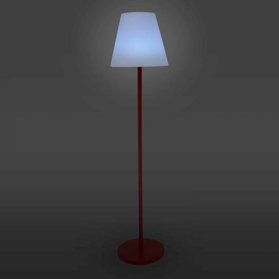 Oviala - Lampadaire en acier rouge Bell - Oviala - Imagen 2