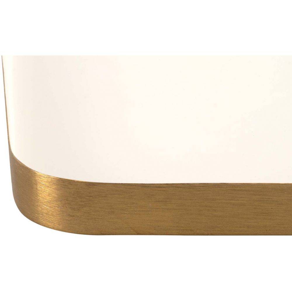 Pt Living - Plateau en métal Festive 41 x 16 cm Blanc - Imagen 3