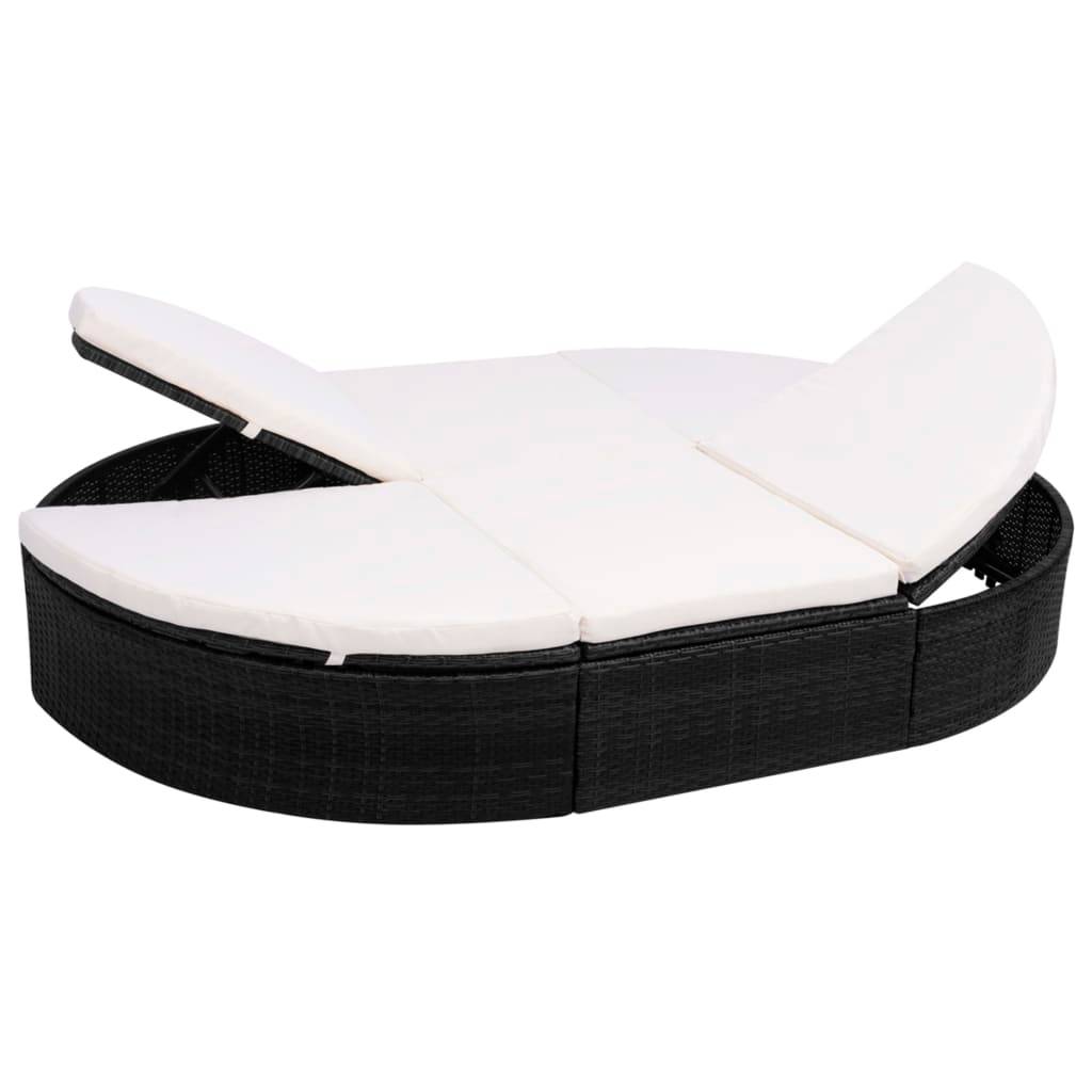 Prolenta Premium - Chaise longue pliante/transat Cecily Blanc 200 X 140 X 28 cm - P87209B - Image 1