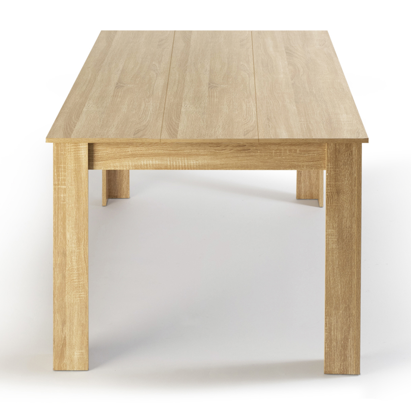 Table à manger rectangle GEORGIA 6 personnes imitation hêtre 140 x 80 cm - Image 4