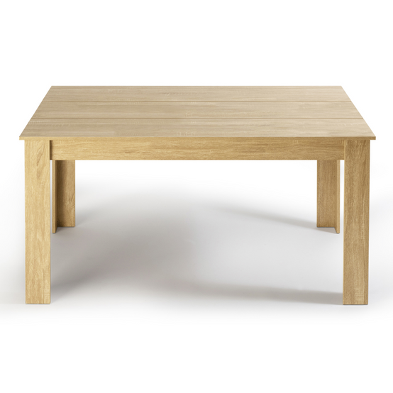 Table à manger rectangle GEORGIA 6 personnes imitation hêtre 140 x 80 cm - Image 3