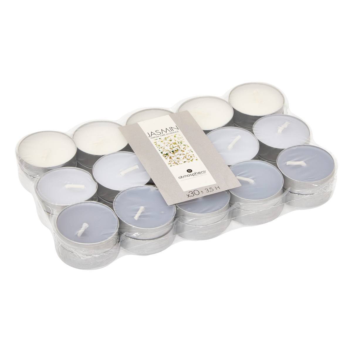 Atmosphera - Lot de 30 bougies parfumées jasmin 350g - Atmosphera Créateur d'intérieur - Image 2