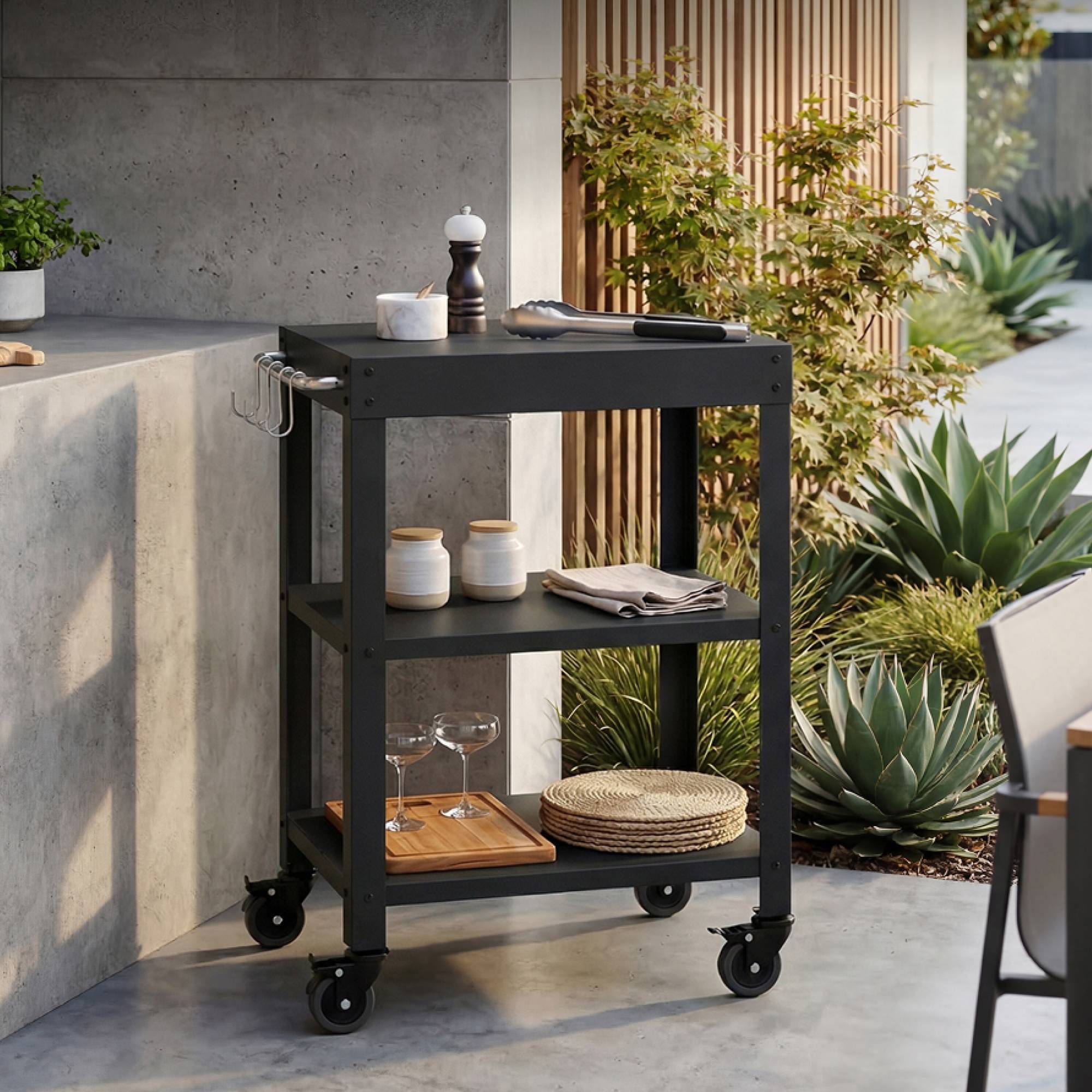 Casa.Pro - Desserte de jardin Bolognano noir casa.pro - Image 4
