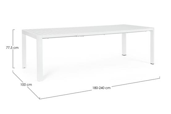 Autre - Table de jardin rectangulaire extensible en métal L180/240 8/10 places - AVIGNON - Imagen 10