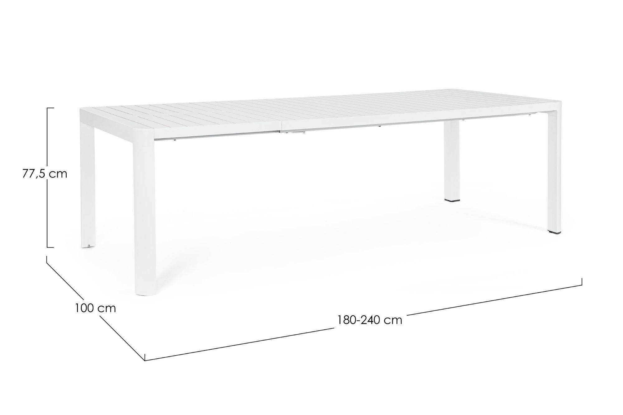 Autre - Table de jardin rectangulaire extensible en métal L180/240 8/10 places - AVIGNON - Imagen 10
