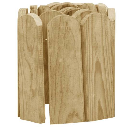 Rouleaux de bordure bois de pin imprégné naturel 120 x 1.5 x 20 cm - PANGIVO - Image 4