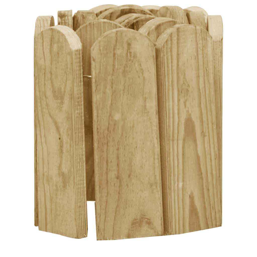 Rouleaux de bordure bois de pin imprégné naturel 120 x 1.5 x 20 cm - PANGIVO - Image 4