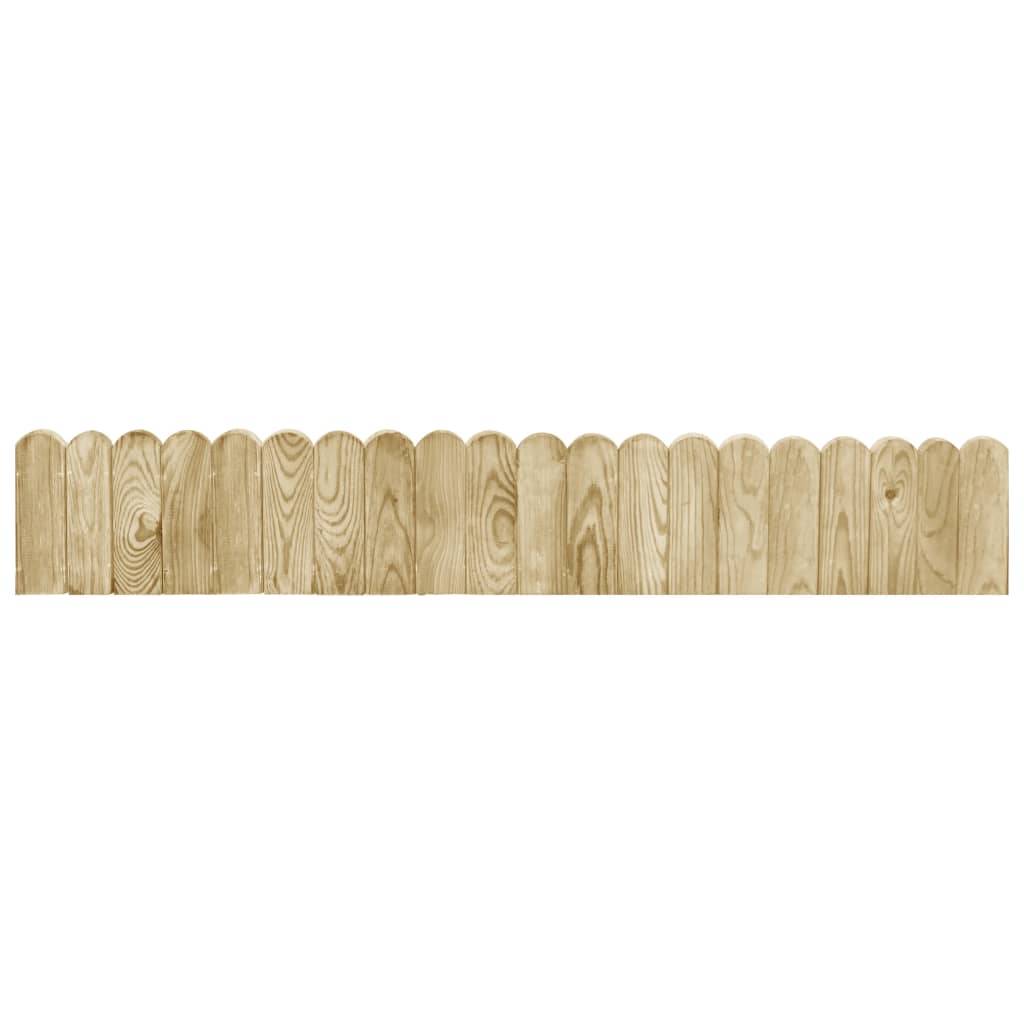 Rouleaux de bordure bois de pin imprégné naturel 120 x 1.5 x 20 cm - PANGIVO - Image 2