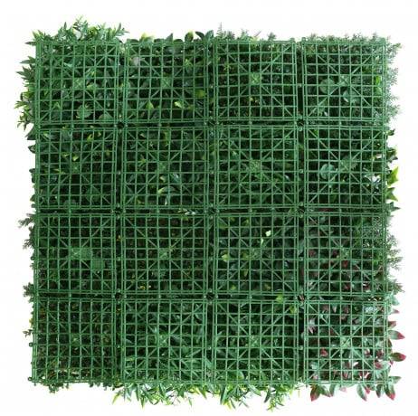 James Grass - France Green - Mur végétal feuillage artificiel Oxygène 1m x 1m, Long 28 m - Imagen 2
