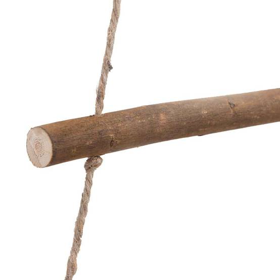 Lot de 2 Sapins de Noël Muraux Suspendus en Bois Naturel Décoration 90 cm – ComfortXL Outdoor Living - Image 7