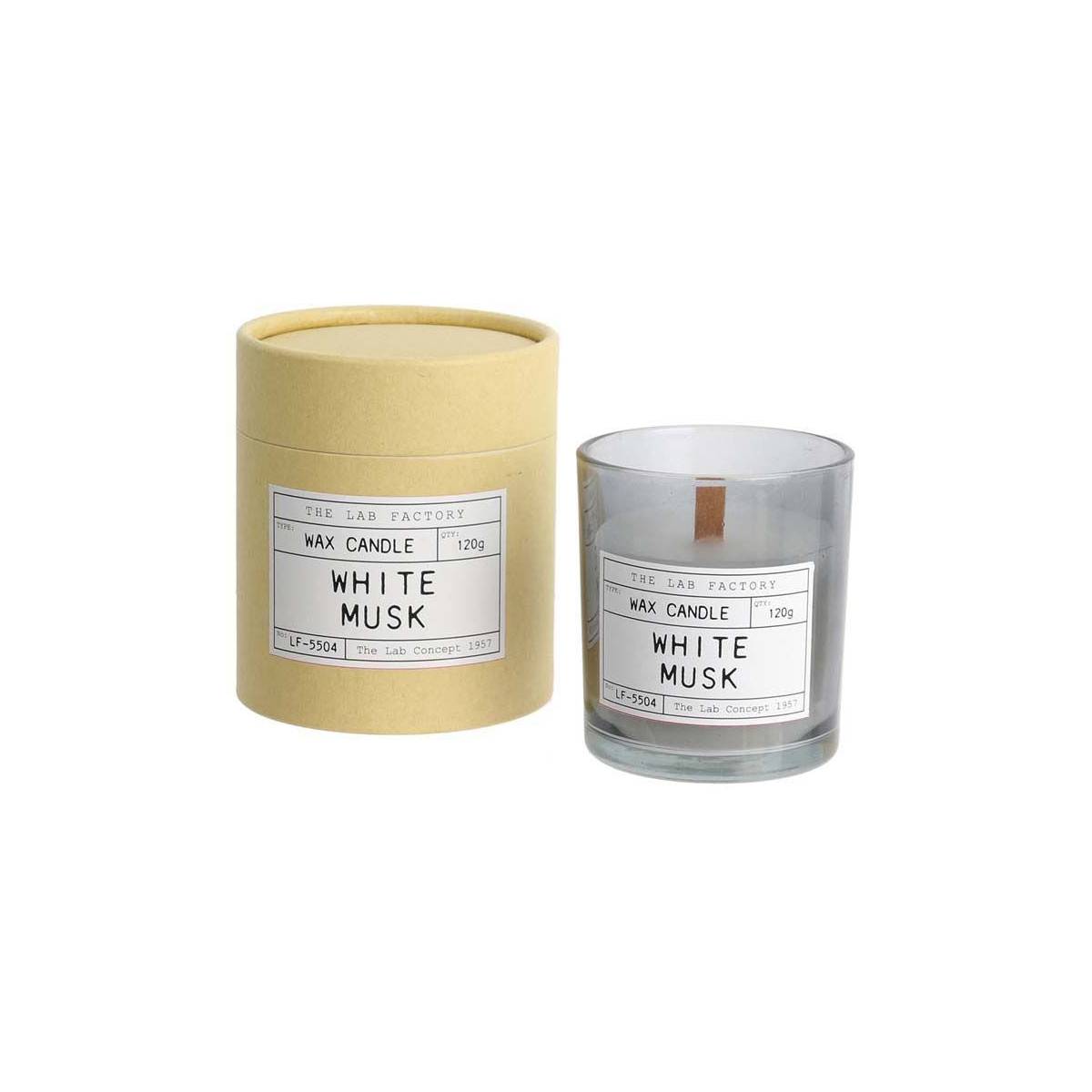 The Candle Factory - Bougie mèche en bois et boite kraft Factory (Lot de 4)