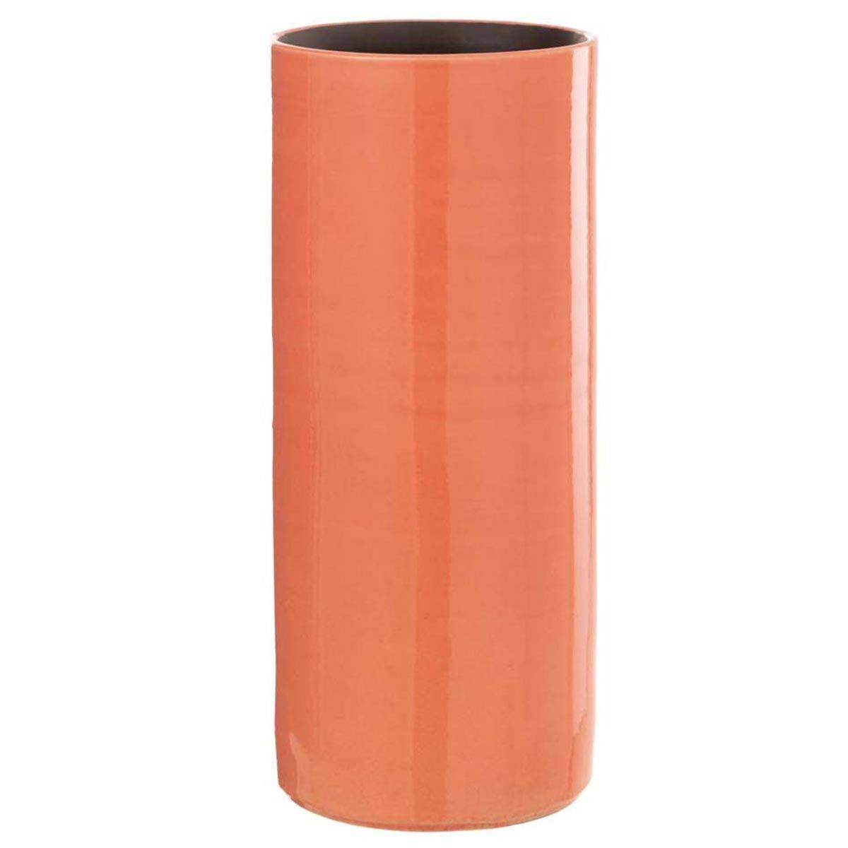 Vase Design en Céramique "Flek" 37cm Orange