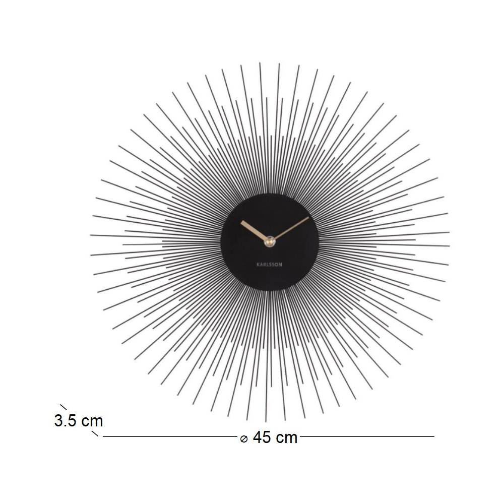 Karlsson - Horloge en métal Peony 45 cm Karlsson - Imagen 4