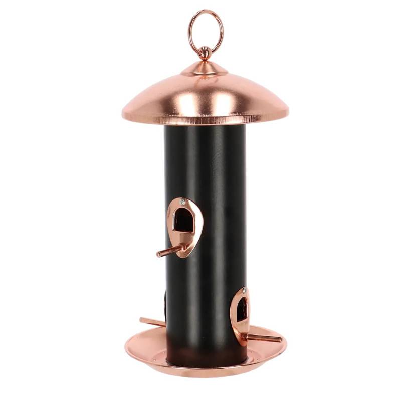 Esschert Design - Mangeoire à oiseaux Plaqué cuivre et noir - graines - Imagen 10