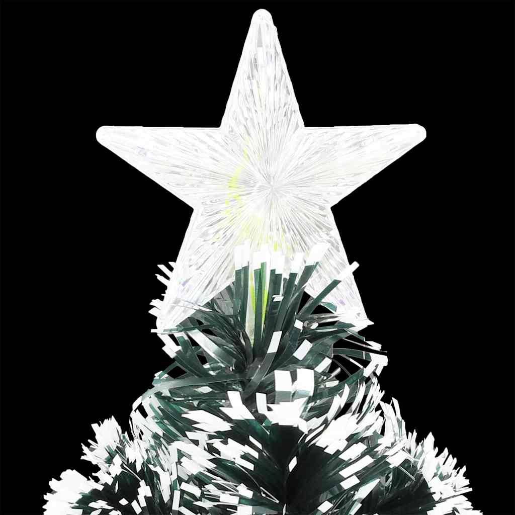 Vidaxl - Arbre de Noël pré-éclairé vert et blanc 240 cm fibre optique vidaXL 329029 - Image 6
