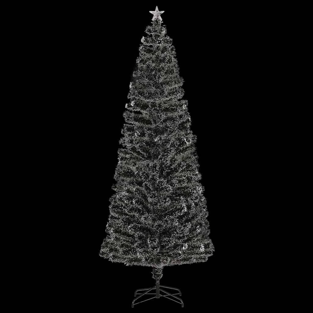 Vidaxl - Arbre de Noël pré-éclairé vert et blanc 240 cm fibre optique vidaXL 329029 - Image 4