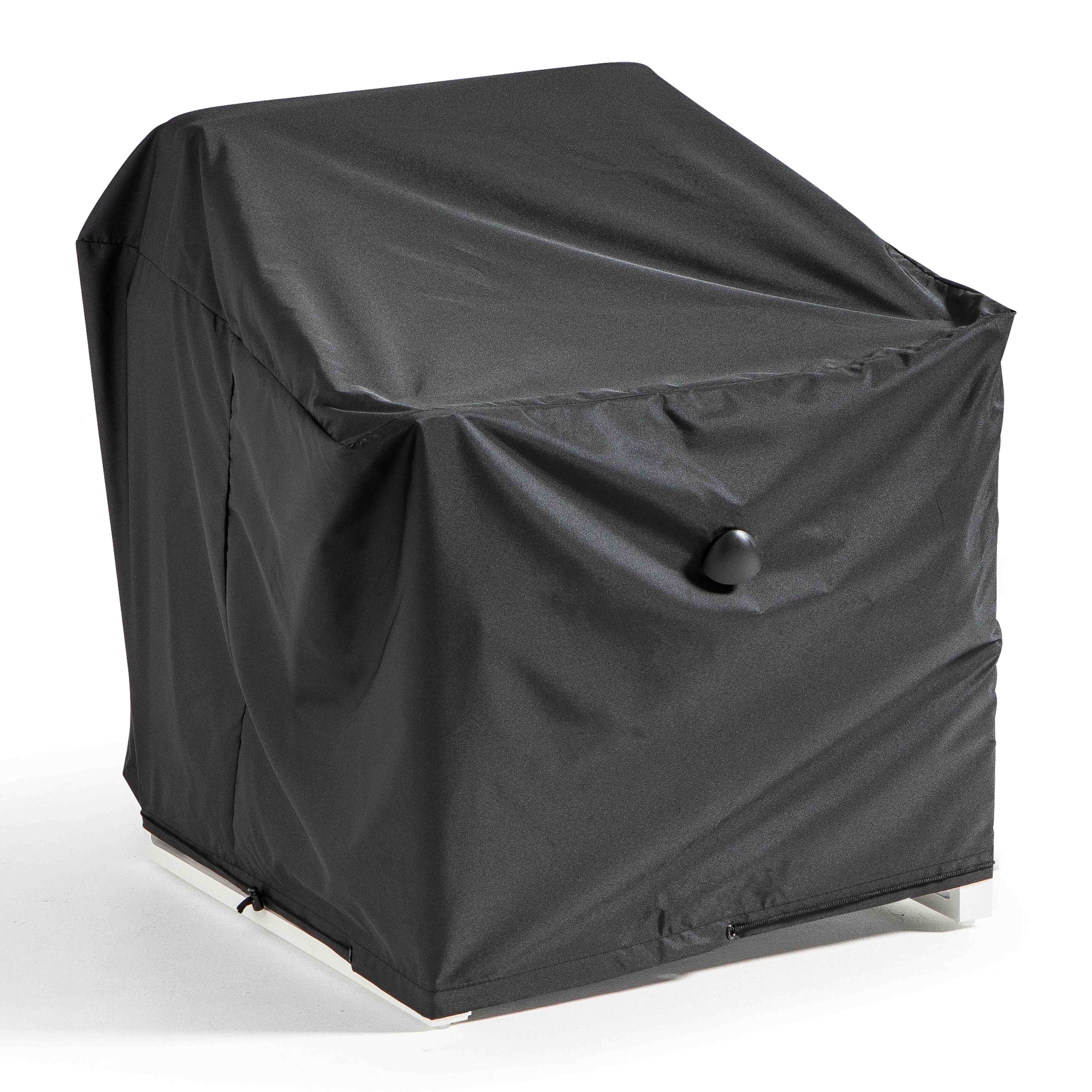 Oviala - Housse de fauteuil de jardin noire 75 x 75 x 60 cm Cov'Up - Oviala - Image 1