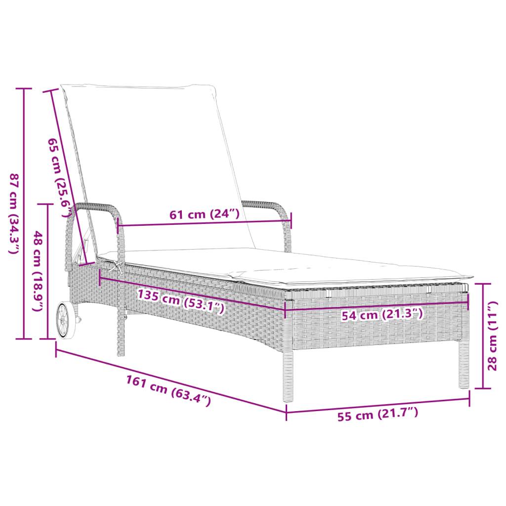 Lot 2 Lits Jardin Rotin Synthétique Gris Clair Matelas Foncés Piscine à Roues – ComfortXL Outdoor Living - Image 10