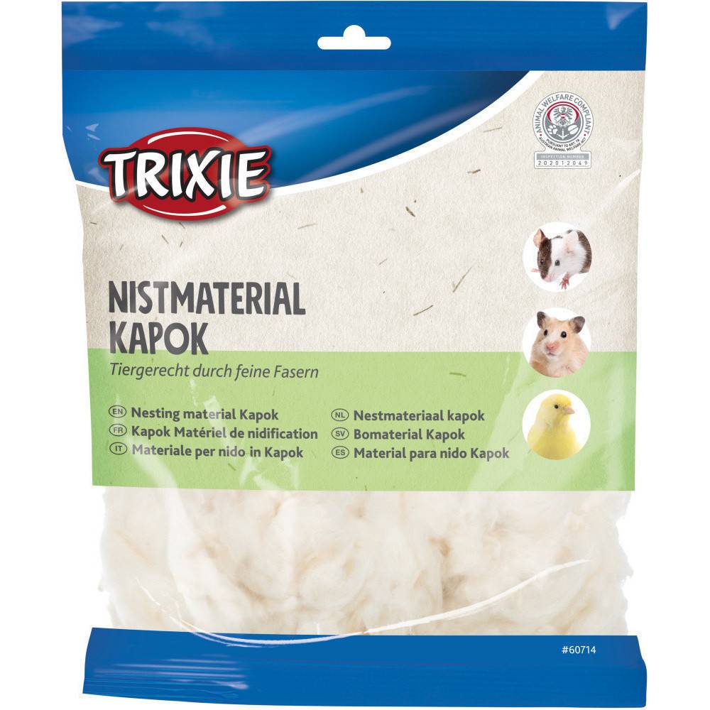 Trixie - Matériau de nidification kapok, poids 100g pour rongeur et oiseaux - Imagen 1
