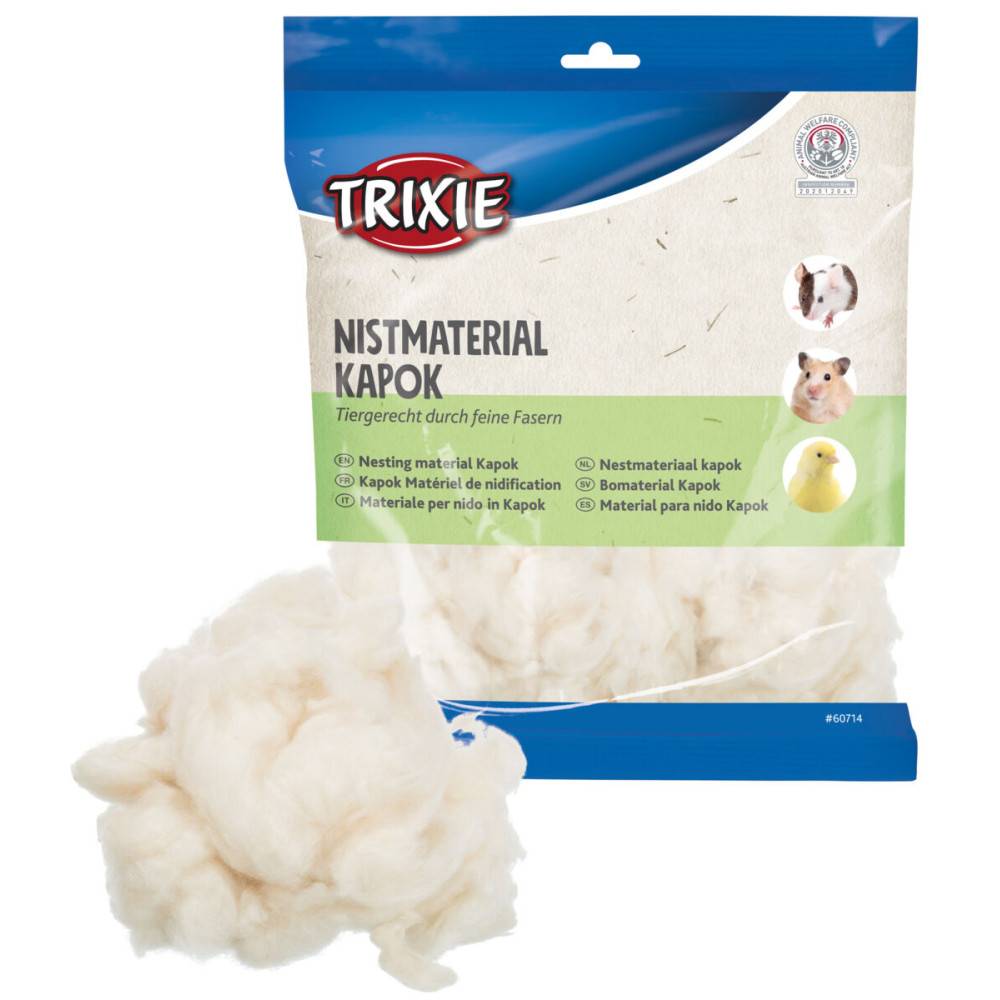 Trixie - Matériau de nidification kapok, poids 100g pour rongeur et oiseaux - Imagen 3