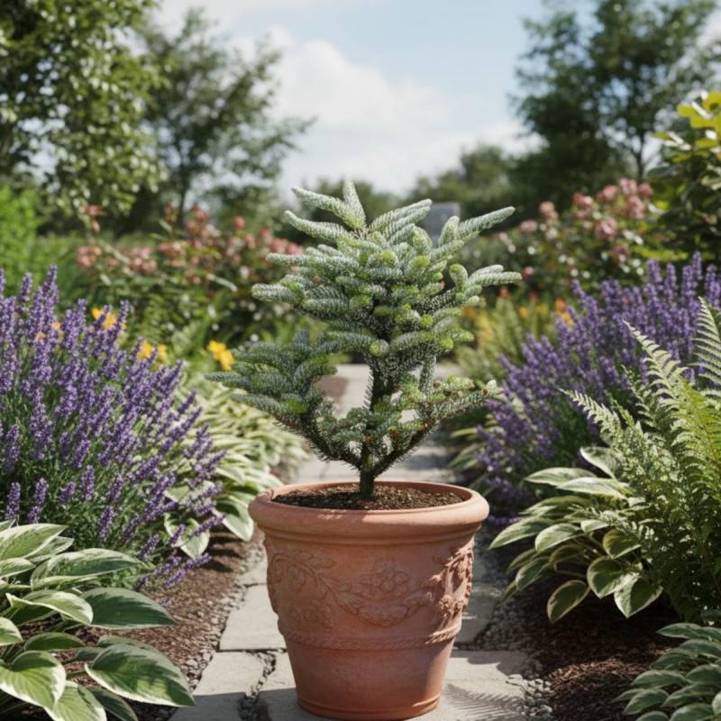 Sapin de Corée Silberlocke, Abies koreana - Pot de 5L - 40/60 cm - Imagen 2