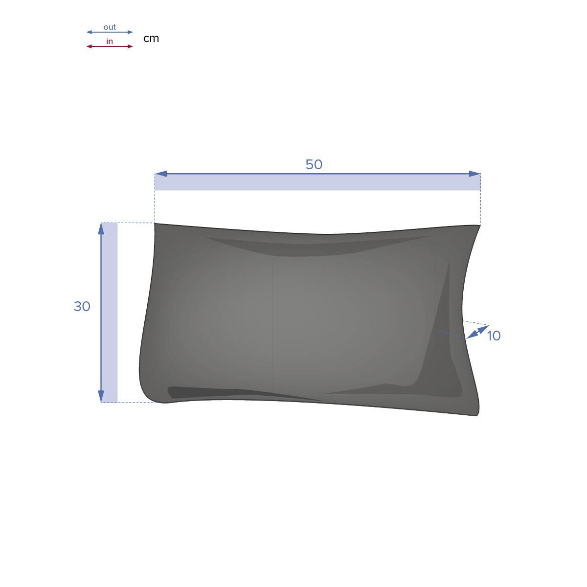 Hesperide - Coussin déco d extérieur "Korai" grenade 30x50cm en polyester Hespéride - Imagen 4